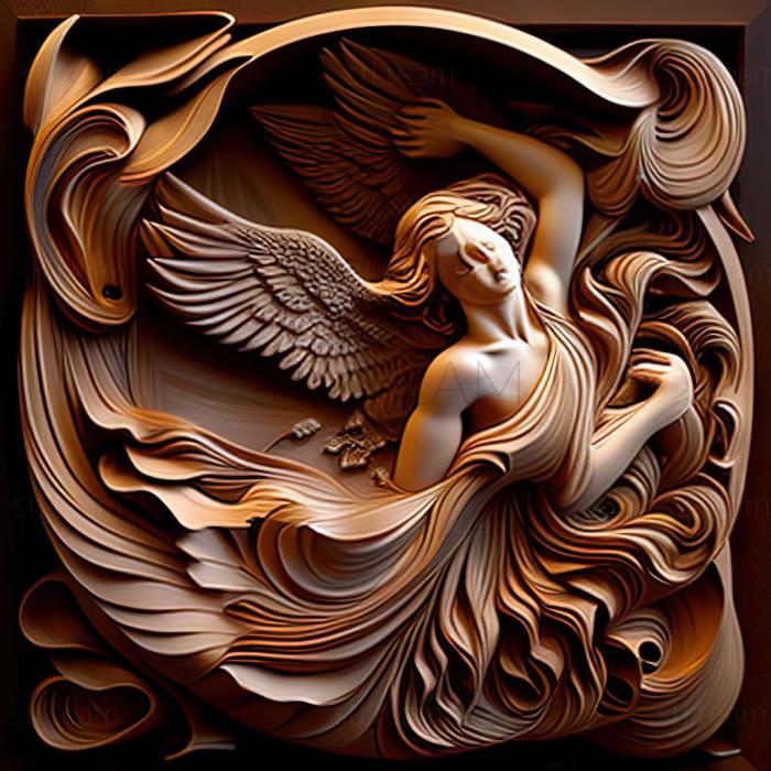 3D модель Марсія Болдуін, американська художниця (STL)